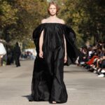 Stella McCartney Instagram - STELLA’S SUSTAINABLE MARKET: Summer 2024 blurs the lines between genders and generations. Cummerbunds in lead-free crystals, ruffled organic poplin shirting, tailoring in metallic brocades. Watch the #StellaSummer24 runway show at stellamccartney.com. Credits Wearable art by @AndrewLoganSculptor, exclusively for Stella McCartney #StellaMcCartney #ParisFashionWeek #PFW #StellasSustainableMarket Marché Saxe-Breteuil