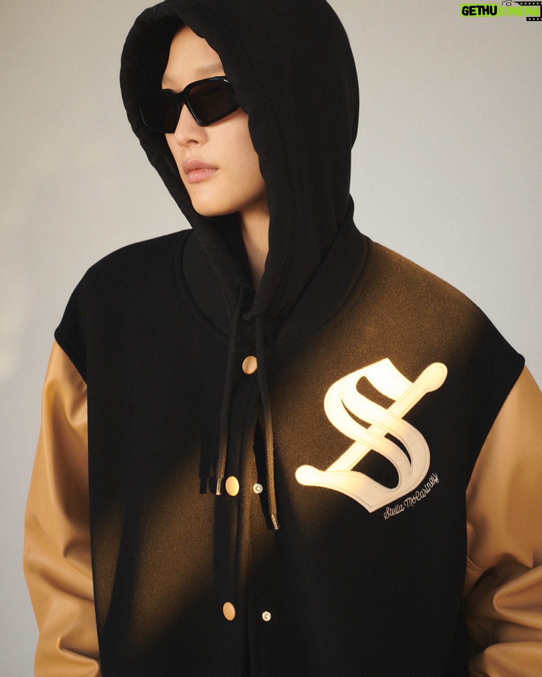 Stella McCartney Instagram - LADY GARDEN: Stella sport. Collegiate varsity jackets, crafted with sleeves in our butter-soft alternative to leather, reinterpret an American heritage and athletic DNA. Shop #StellaSpring24 in-store and at stellamccartney.com. #StellaMcCartney