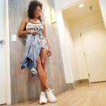 Stephanie Charles Instagram – So…ummm. I couldn’t choose which shoes goes best with this dress. Any suggestions? Reebok or the Converse🤷🏽‍♀️🤷🏽‍♀️🤷🏽‍♀️🤷🏽‍♀️📸
#trivialquestion 
#stephaniecharles 
#picoftheday 
#itsthelittlethings 
#actress🎬 
#actresshot