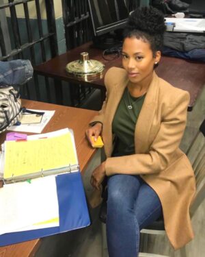 Stephanie Charles Instagram - Miss work already. Behind the scenes of Sarah from Ruthless... hmmmm. Sarah, what you up to🧐🤭🤫
#stephaniecharles
#tylerperrystudios
#Ruthlessonbetplus
#toinspire
#tbt
#throwbacktuesday
#bts
#actresslife
#actressjourney
#bosslady
#focusonwhatyouwant