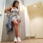 Stephanie Charles Instagram – So…ummm. I couldn’t choose which shoes goes best with this dress. Any suggestions? Reebok or the Converse🤷🏽‍♀️🤷🏽‍♀️🤷🏽‍♀️🤷🏽‍♀️📸
#trivialquestion 
#stephaniecharles 
#picoftheday 
#itsthelittlethings 
#actress🎬 
#actresshot