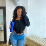 Stephanie Charles Instagram - Sometimes, smiling is free therapy☺️ #stephaniecharles #thesimplethingsinlife #goodvibrations #tylerperrystudios #bet