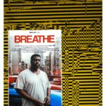 Stephen Hill Instagram - Breathe x Learning, History Our film poster was sitting in front of this eye-catching artwork that I was able to borrow for a backdrop. The acrylic on canvas painting by David Klamen was inspired by a photograph of a steel mill in Gary Indiana. Through the festival (@garyblackfilmfest), I learned about the incredible Dr. Bernard C. Watson. In a documentary about his life he shared that his father had the highest paying job a black man could have in a steel mill at that time and that his father later died of cancer as it was common for men that did that type of work. I was fortunate enough meet Dr. Watson and I shared with him that my grandfather died of black lung disease from working in Alabama coal mines... We've been trying to breathe for a long time... Thank you, Gary, for having us. #stephenhillphotos #ericgarner #breathefilm @jomajafilms #leicaphoto Indiana University Northwest