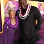Stephen Hill Instagram - Aloha on the purple carpet If you notice, the beautiful Christina Lei is missing from this first photo. I had the intention of gifting it to someone in particular, and when she walked right past me at the after-party I gently tapped her on the shoulder, pointed to the button I was wearing, and told her the history of the Christina lei. I took off the lei and proudly placed it around her neck. It was a beautiful moment between @successful_writer and I, and one of my favorite memories of the night. It was so inspiring to bear witness to and partipate in the magnificence of the newest addition to @thecolorpurple canon. I stood on that carpet with Oprah, Spielberg, and Tyler Perry, and the list just goes on and on. To know that it all started with a thought and the stroke of Alice Walker's pen... Incredible. To top it all off... I brought my aunt Pat with me. She's given me a roof over my head, put food in my belly, and given me a car to get around in for so many years whenever I was in LA. I love you, Aunty❤️. She loved the lei I gave her too! Go see The Color Purple! 💜💜💜 @wbpictures @oprah @tylerperry @amblin @blitzambassador @daniebb3 @tasiasword @kingofbingo @coreyhawkins @hermusicofficial @tiffanyelleburgess @destinycasting #thecolorpurple #intheaterschristmasday #bringerofthelight