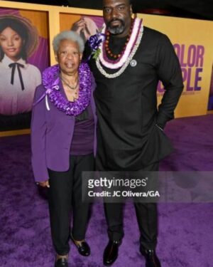 Stephen Hill Instagram - Aloha on the purple carpet

If you notice, the beautiful Christina Lei is missing from this first photo. I had the intention of gifting it to someone in particular, and when she walked right past me at the after-party I gently tapped her on the shoulder, pointed to the button I was wearing, and told her the history of the Christina lei. I took off the lei and proudly placed it around her neck. It was a beautiful moment between @successful_writer and I, and one of my favorite memories of the night.

It was so inspiring to bear witness to and partipate in the magnificence of the newest addition to @thecolorpurple canon. I stood on that carpet with Oprah, Spielberg, and Tyler Perry, and the list just goes on and on. To know that it all started with a thought and the stroke of Alice Walker's pen... Incredible. 

To top it all off... I brought my aunt Pat with me. She's given me a roof over my head, put food in my belly, and given me a car to get around in for so many years whenever I was in LA. I love you, Aunty❤️. She loved the lei I gave her too!

Go see The Color Purple! 💜💜💜

@wbpictures @oprah @tylerperry @amblin @blitzambassador @daniebb3 @tasiasword @kingofbingo @coreyhawkins @hermusicofficial @tiffanyelleburgess @destinycasting #thecolorpurple #intheaterschristmasday #bringerofthelight
