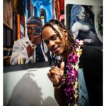 Stephen Hill Instagram - Congrats to the homie @sequelartist on his first art showing. When you go to honor your people and surprise, they got the nerve to be honoring you. Appreciate you bro! Dope show! 👏🏿👏🏿👏🏿✊🏿 #stephenhillphotos #sequelbrownartist #artexhibit #blackartinhawaii #thatlasthashtagisbrandnew