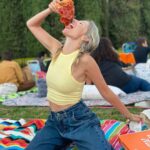 Sugar Lyn Beard Instagram - Here you go, Instagram. Hot and fresh out the kitchen. Love you all, hope everyone is finding time and reason for joy, and prioritizing love. #seniorpizzamodel 📸 @jbarchie @cinespia Cinespia