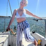 Sugar Lyn Beard Instagram - Fighting a mental spiral today. Here’s a photo of me sailing!