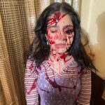 Suhani Sethi Instagram - Sofia ❤️ Swipeee for a surprise - ⚠️TW for 8th, 9th and 10th slide: prosthetic blood! #cuttputlli now streaming on @disneyplushotstar