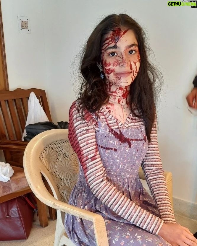 Suhani Sethi Instagram - Sofia ❤️ Swipeee for a surprise - ⚠️TW for 8th, 9th and 10th slide: prosthetic blood! #cuttputlli now streaming on @disneyplushotstar