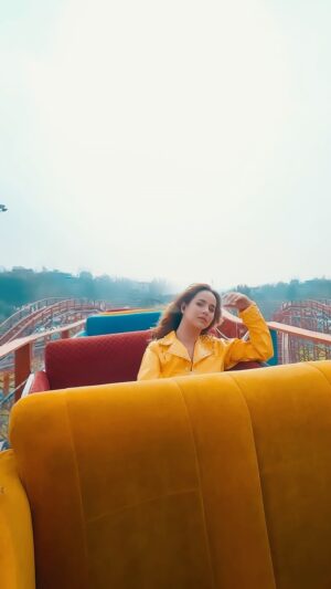 Sunanda Sharma Instagram - Mujhey Bilkul Dar Nahi Laga Rollercoaster pe 🥶 
.
.
P.S ~ Thankyou for appreciating And showering your love for Chandigarh ka chokra !
