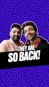 Sunil Grover Instagram - Dil thaam ke baithiye, jis ghadi ka intezar tha, vo aagayi hai! @kapilsharma and @whosunilgrover BACK TOGETHER, coming soon, only on Netflix! @kapilsharma @whosunilgrover @Archanapuransingh @krushna30 @kikusharda @rajivthakur007 @anukalpgoswami @beingustudiosofficial @gurjot_bu