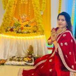 Sunitha Pandey Instagram - Ganesh Chaturthi 2023 #mumbaifestive #ganeshchaturthi #ganeshfestival #festivaloutfit