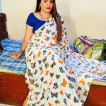 Sunitha Pandey Instagram – That butterflies 🦋 

#sareelove #shootmode #instareels #sunita #behindthescenes #crimepetrol #picoftheday #sareefashion