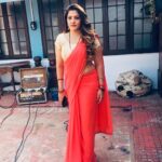 Sunitha Pandey Instagram - ❤️ #sareelove #sunita #sareefashion #sareecollection #crimefiles #nazara #isharachannel #dangal