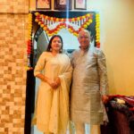Sunitha Pandey Instagram – May the divine blessings of Diwali bring peace to your home and fill your heart with warmth ✨Happy Diwali from us to yours 🪔

#happydiwali #diwali #festival #sunita #2023goals #familytime