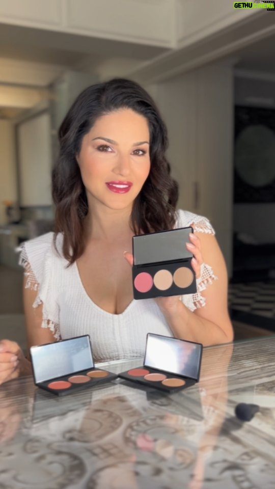 Sunny Leone Instagram - ⚠️ Unlock the secret to a flawless finish - Introducing our NEW Face Palette - the ultimate tool for self expression! 3 shades; Pink-ish, Hippie-ish & Coral-ish to create infinite possibilities. ✨️ So what look are you creating today??? Grab them online - starstruckbysl.com . #NewlyLaunched #facemakeup #faceessentials #facepalettes #facepalettemakeup #KnowWhatYouWear #SunnyLeone #makeuptricksandtips #MakeupbySunnyLeone #COSMETICS #cosmeticbysunny