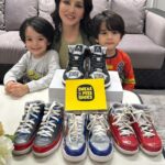 Sunny Leone Instagram - 🌟 Step into the world of glitz and glam with our exclusive @starstruckbysl Air Jordan 1 shoes, specially designed for the radiant @sunnyleone ! These kicks are all about making a statement – featuring a captivating black and silver shimmer and glitter design, they’re the epitome of red carpet-worthy style. Drawing inspiration from Sunny Leone’s iconic “Starstruck by Sunny Leone” cosmetic brand, these sneakers are a tribute to the world of beauty and sophistication. Limited edition and oozing with celebrity allure, they offer you the chance to walk in the same shoes as a Bollywood sensation. Don’t miss your opportunity to own a piece of star-studded fashion and let your feet shine like never before! ✨👟💄🎥🌟 #sneakers #sneakerart #customsneakers #angelusdirect #SneakPeekShoes #art #sneakerhead #sneakgallery #peepmysneaks #SunnyLeone