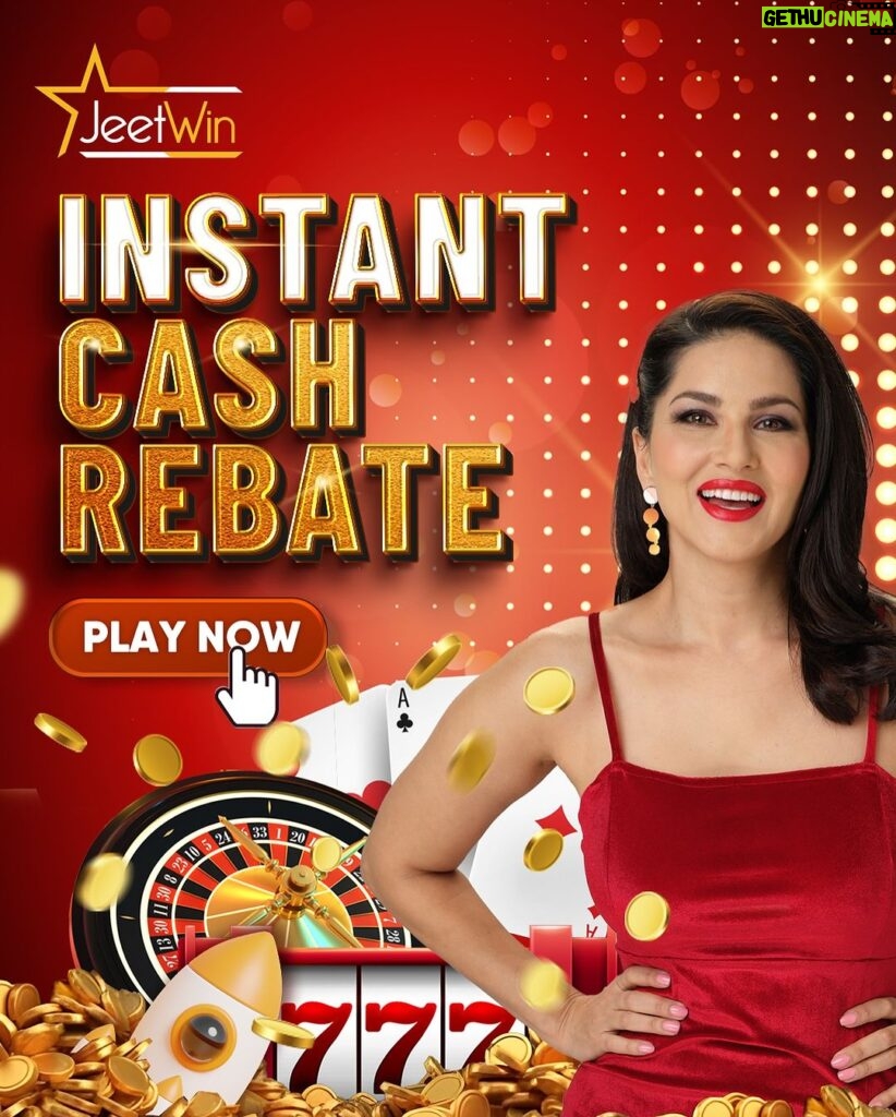 Sunny Leone Instagram - Jeetwin invites you to a gaming extravaganza with Instant Cash Rebates! Spin, bet, and conquer in Slots, challenge the odds in Live Casino, and brace yourself for the excitement of Crash Games. Unleash the power of rebates and turn every moment into a winning one! Join @jeetwinofficial