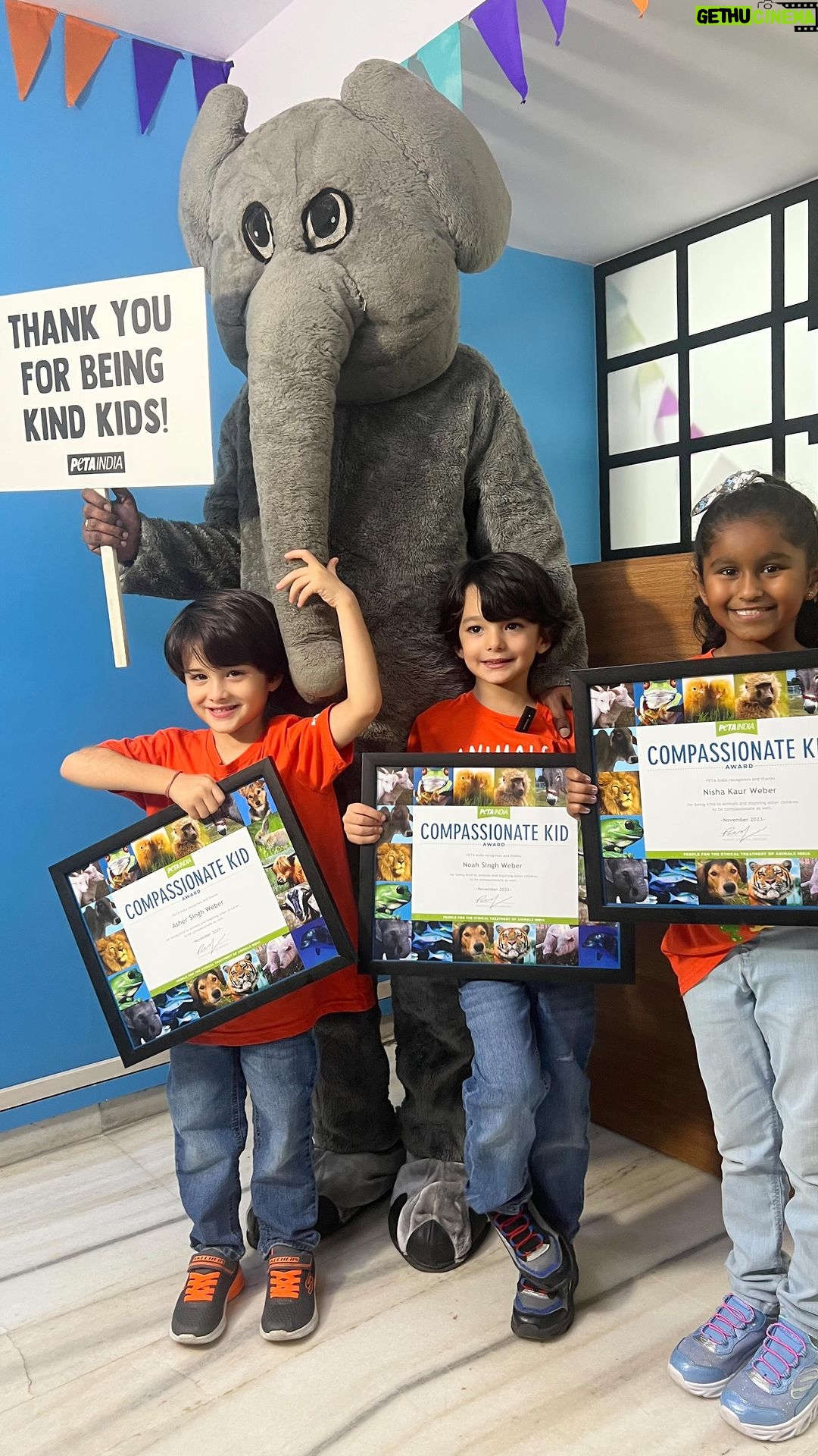 Sunny Leone Instagram - So proud of you Nisha, Asher and Noah! This is a big step you three have taken and I hope these efforts continue for a long time! Love you so much! @dirrty99 Thank you @petaindia @sachinsbangera