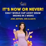 Sunny Leone Instagram – Hurry up! Only 2 Weeks Left for the Daily World Cup Lucky Draw! 
Join @jeetwinofficial to get Lucky Draw prizes daily.
Join today via the link in my story!!