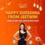 Sunny Leone Instagram – Wishing you a prosperous Dussehra from Me and Jeetwin! 
Join Jeetwin today and get a Dussehra gift ₹500 Free Sign Up Bonus.
Join today via the link in my story