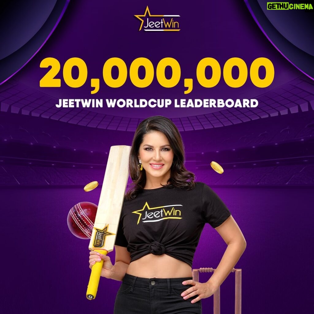 Sunny Leone Instagram - Join the World Cup excitement with the Jeetwin Leaderboard challenge. Get to the top of the leaderboard to win exciting prizes every week. Join @jeetwinofficial Now. Join today via the link in my story