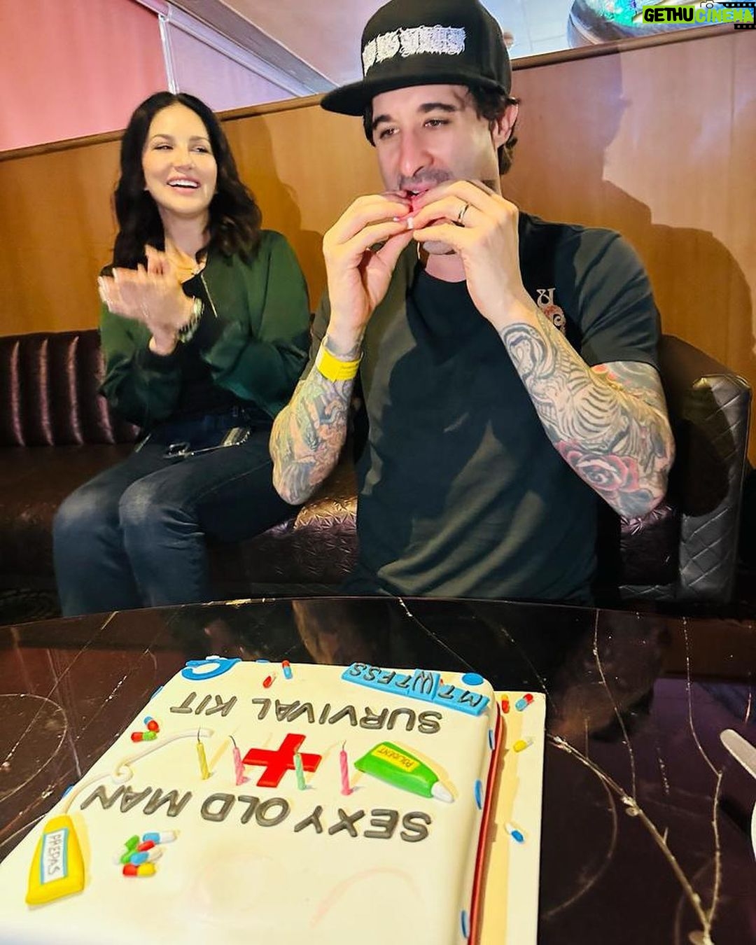 Sunny Leone Instagram - Happy Birthday to my one and only @dirrty99 I wish you so much happiness and inner peace. You are our rock in every way and guide us through every storm with your light! Love you so much! Happy Birthday baby love!!