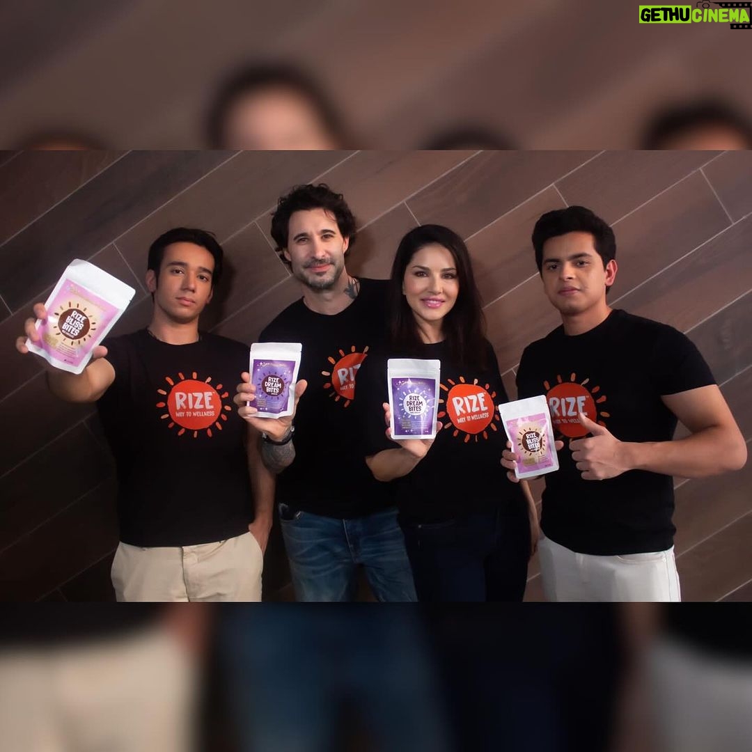 Sunny Leone Instagram - Rize up !!! Proud to announce my partnership with @rizebar.in Energy bars, sleeps aids and pain relief that works !!! I love these products and I know you will. And trust me , @dirrty99 uses the energy bars everyday π. Enjoy everyone !!!! . . @_sahil_manral_ @_dhruv_verma