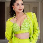 Sunny Leone Instagram - 💛💚🍋 . . . Outfit by @nirmooha Earrings by @theetherealstore_ Rings by Brand @jewellery.alara @theetherealstore_ @goldenwindow Styled by @hitendrakapopara Styling team @tanyakalraaa @nidhi_harsora21 Hmu @jeetihairtstylist @taniadhingra Shot by @amtrend_studio_productions Team coordinator @imanilsharmaa