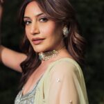 Surbhi Chandna Instagram - Mere Yaar Ka Sangeet 🕺🏼 💍 Lehenga - @seepmahajanofficial Stylist - @simstyles20 Jewellery- @emeraldjewels.in Photography- @fashionbyora @oragraphy Makeup & Hair - @salon__25 @tulsi_251995 Managed By - @pranavi_chandna