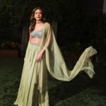 Surbhi Chandna Instagram - Mere Yaar Ka Sangeet 🕺🏼 💍 Lehenga - @seepmahajanofficial Stylist - @simstyles20 Jewellery- @emeraldjewels.in Photography- @fashionbyora @oragraphy Makeup & Hair - @salon__25 @tulsi_251995 Managed By - @pranavi_chandna