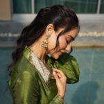 Surbhi Jyoti Instagram - #khadari ❤️ Releasing on 9th February in cinemas near you. . . . . . . Wearing @misribymeghnanayyar MUA @doseofglamourbyafreen Hair @ishanhairstyle Earrings @manimuktaajewels