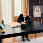 Suzan Negm ElDein Instagram - سررت جداّ بالتعرف على خيرِ سفيرةٍ للإمارات في مصر الحبيبة السيدة #مريم_الكعبي خلال تعزيني لها وللشعب الإماراتي الراقي برحيل رئيس الدولة #الشيخ_خليفة_بن_زايد رحمه الله وأباركُ لهم تولّي #الشيخ_محمد_بن_زايد رئاسة الدولة متمنية لهذا البلد العظيم مزيداً من التقدم والازدهار #سوزان_نجم_الدين #suzannajmaldeen #syria #uae #dubai #abudhabi