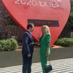 Suzan Negm ElDein Instagram - الاستاذ كنان زهر الدين، #wewillrisetogether #معاً_المستقبل_لنا My visit to the Syria Pavilion at @expo2020dubai accompanied by General Consul, Mr. Kenan Zaher AlDeen @syriaexpo2020