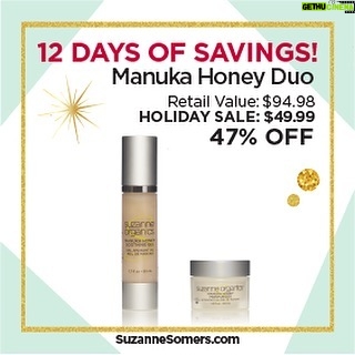 Suzanne Somers Instagram - It’s Day 3 of 12 DAYS OF SAVINGS! We have your holiday shopping covered with great deals! (Link in bio)