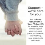 Suzanne Somers Instagram - The storm is raging but we are here with a calm supportive show! Tune in to TODAY’S 2/5 IGTV + Facebook LIVE at a SPECIAL TIME 👉 12pm PT (3pm ET) from a surprise location to support your eyes, joints, sinuses, memory and stress levels!!