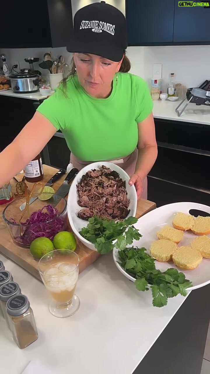 Suzanne Somers Instagram - BBQ Pulled Pork with INFUSIO Southwest Sea Salt Rub! Enter Promo Code JAN25 for 25% OFF Sitewide at SuzanneSomers.com (applies to products not already discounted more than 25%, limited time offer)!