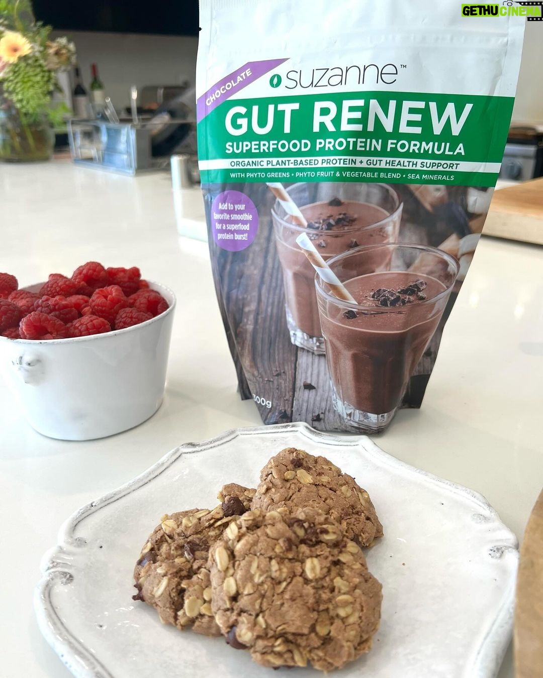 Suzanne Somers Instagram - Recipes are up! Here’s the link for Caroline’s GUT RENEW Pancakes & Violet’s Oatmeal Chocolate Chip Cookies: SuzanneSomers.com/blogs/recipes/gut-renew-pancakes (link in bio) Two great options to boost your protein intake, and indulge your sweet tooth without eating junk food ✨🥹 @carolinesomers @violetsomers Los Angeles, California
