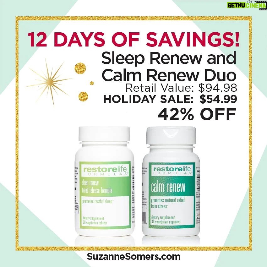Suzanne Somers Instagram - It’s DAY 10 of 12 DAYS OF SAVINGS! Don’t miss these deals where you can SAVE 50% OFF!!! Check out the latest bundles below and knock out that shopping on SuzanneSomers.com! (Direct link in bio)