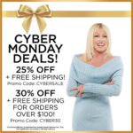 Suzanne Somers Instagram - HAPPY CYBER MONDAY!! Join @violetsomers TODAY 11/27 at 11am PT (2pm ET) on IGTV and Facebook LIVE for the biggest shopping day of the year! Take advantage of this limited time promo and HAPPY SHOPPING 🥹🫶 #cybermonday #blackfriday #cybersale Los Angeles, California