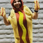 Suzy Antonyan Instagram - Big weenie holding little weenies HAHAHAHA! Happy Halloween everyone!! Stay safe 🌭🎃👻💀 Los Angeles, California