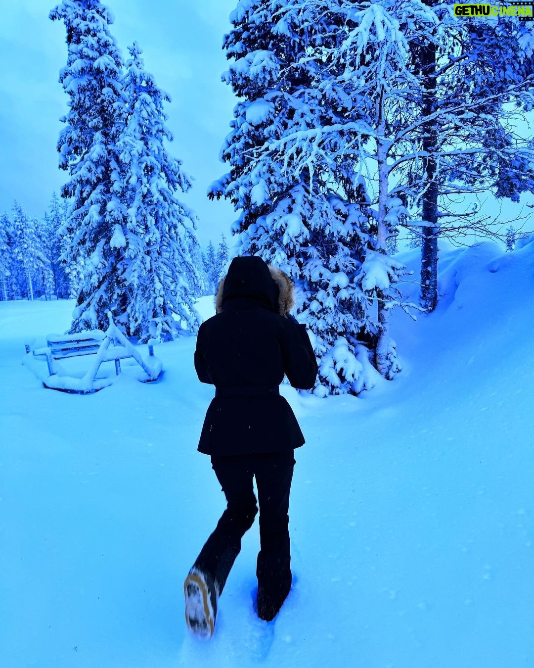Svetlana Loboda Instagram - I love the sound of snow crunching underfoot .. 3 magical days….🌲❄️ Lapland