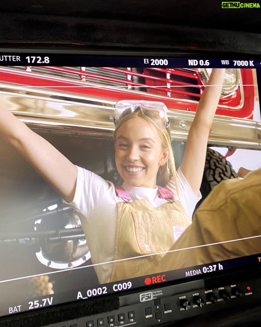 Sydney Sweeney Instagram - a day with @ford, my cars, and tank ♥️