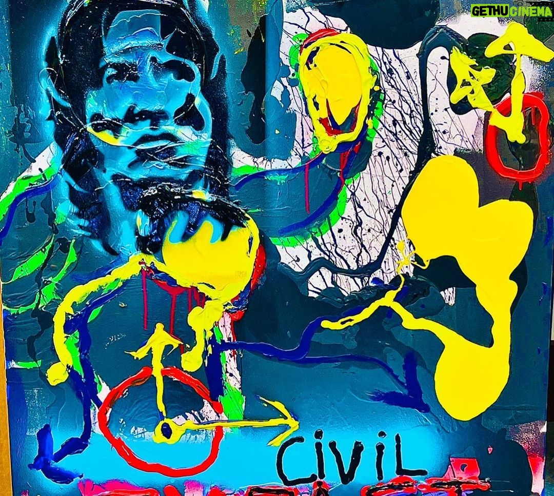 Sylvester Stallone Instagram - Everyone should try to paint what they are feeling ! Keep Punching! Sorry that some of these pages are cut off, but that’s the format for Instagram