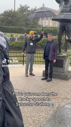 Sylvester Stallone Instagram - This kid is a real life Rocky!
@roknowswrestling We are at the Philadelphia Museum and statue, where they have declared Dec. 3rd  Official Rocky Day.  Thanks Philly, what an honor!