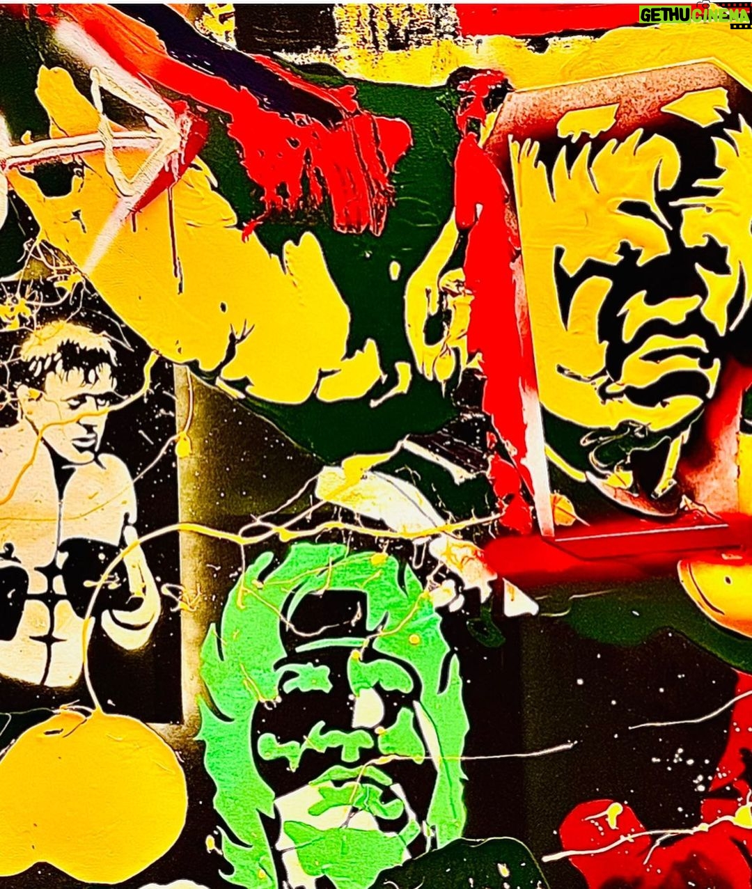 Sylvester Stallone Instagram - About time to start painting again… what is wonderful about painting it’s similar to writing a short screenplay, but instead of words, you use strokes and colors to tell your story