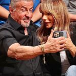 Sylvester Stallone Instagram - Having a great time with Jennifer at the Miami Heat game!