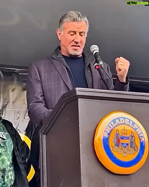 Sylvester Stallone Instagram - ROCKY DAY IN PHILLY !! I want to thank all the wonderful people that made this event possible. You are incredible!