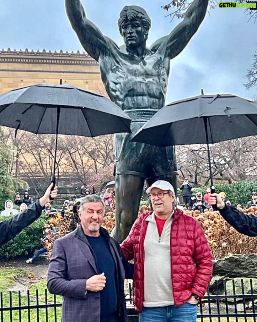 Sylvester Stallone Instagram - ROCKY DAY IN PHILLY !! I want to thank all the wonderful people that made this event possible. You are incredible!